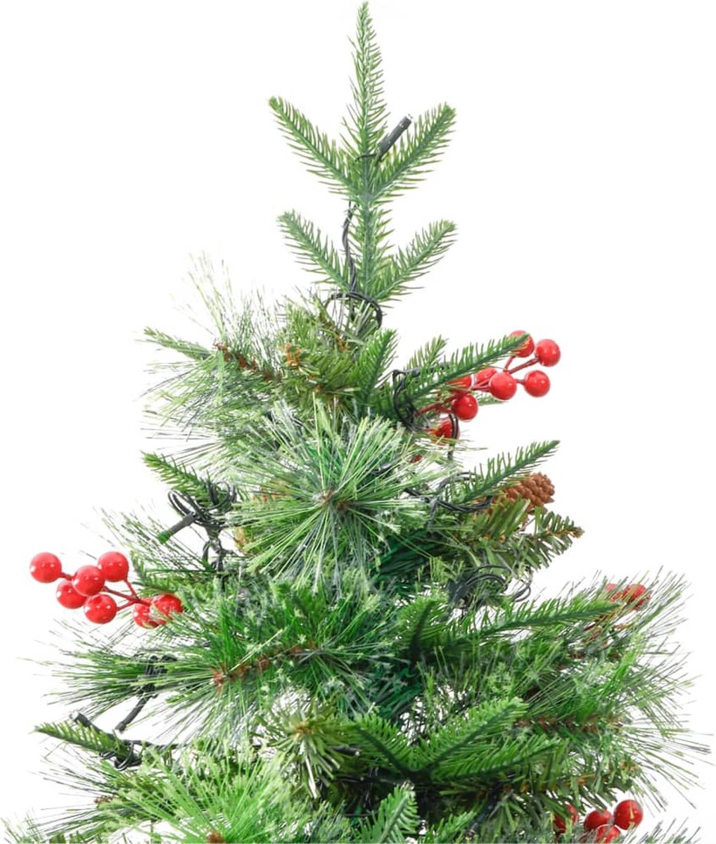 The Living Store Kunstkerstboom 225 cm PVC & PE groen