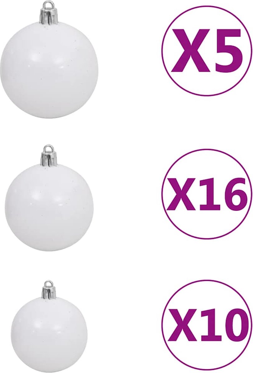 The Living Store Kunstkerstboom 240 cm LED