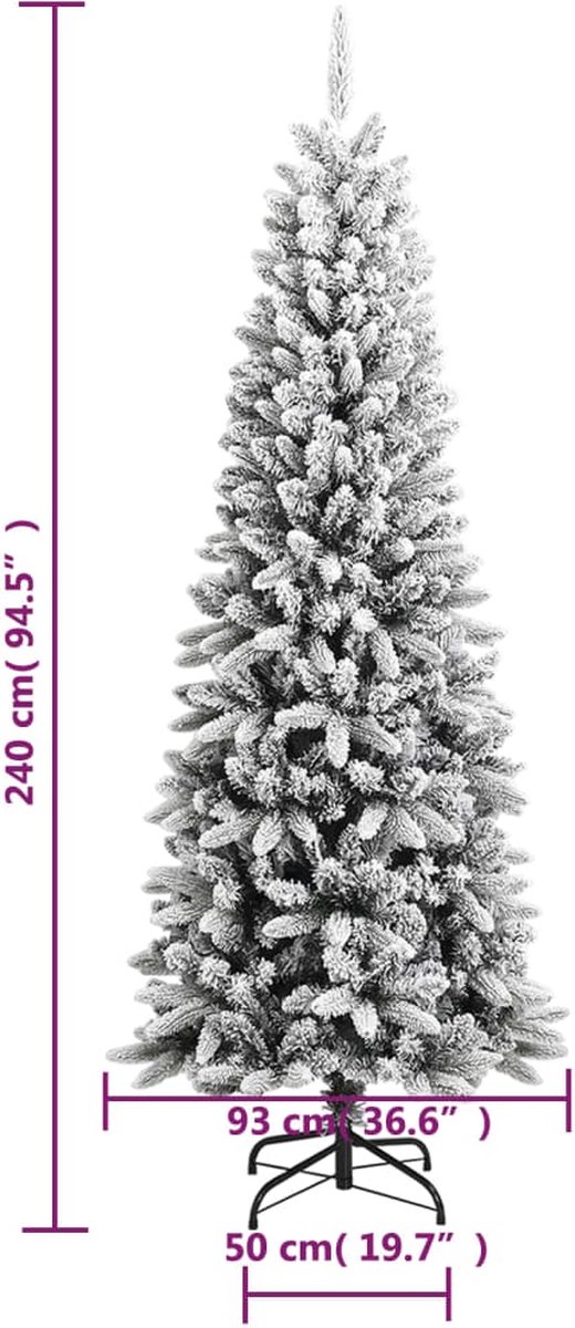 The Living Store Kunstkerstboom 240 cm PVC en PE