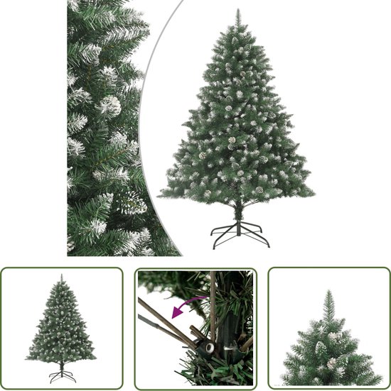 The Living Store Kunstkerstboom 240 cm PVC met standaard
