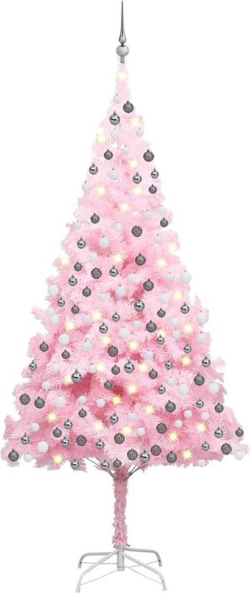 The Living Store Kunstkerstboom 240 cm PVC Roze
