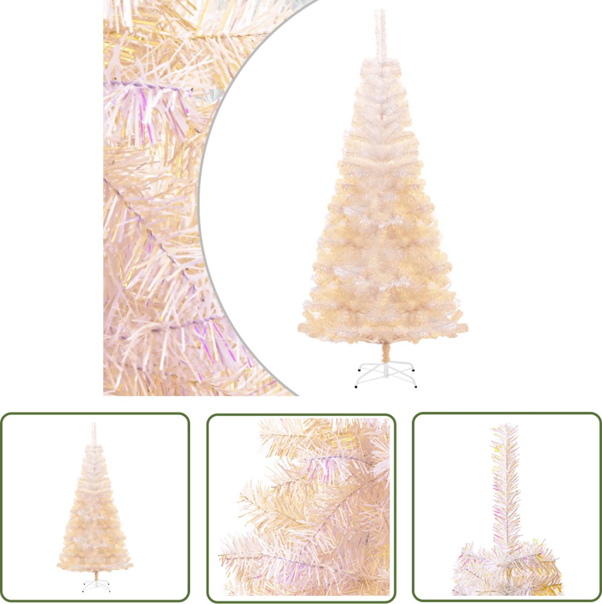 The Living Store Kunstkerstboom 240 cm PVC wit
