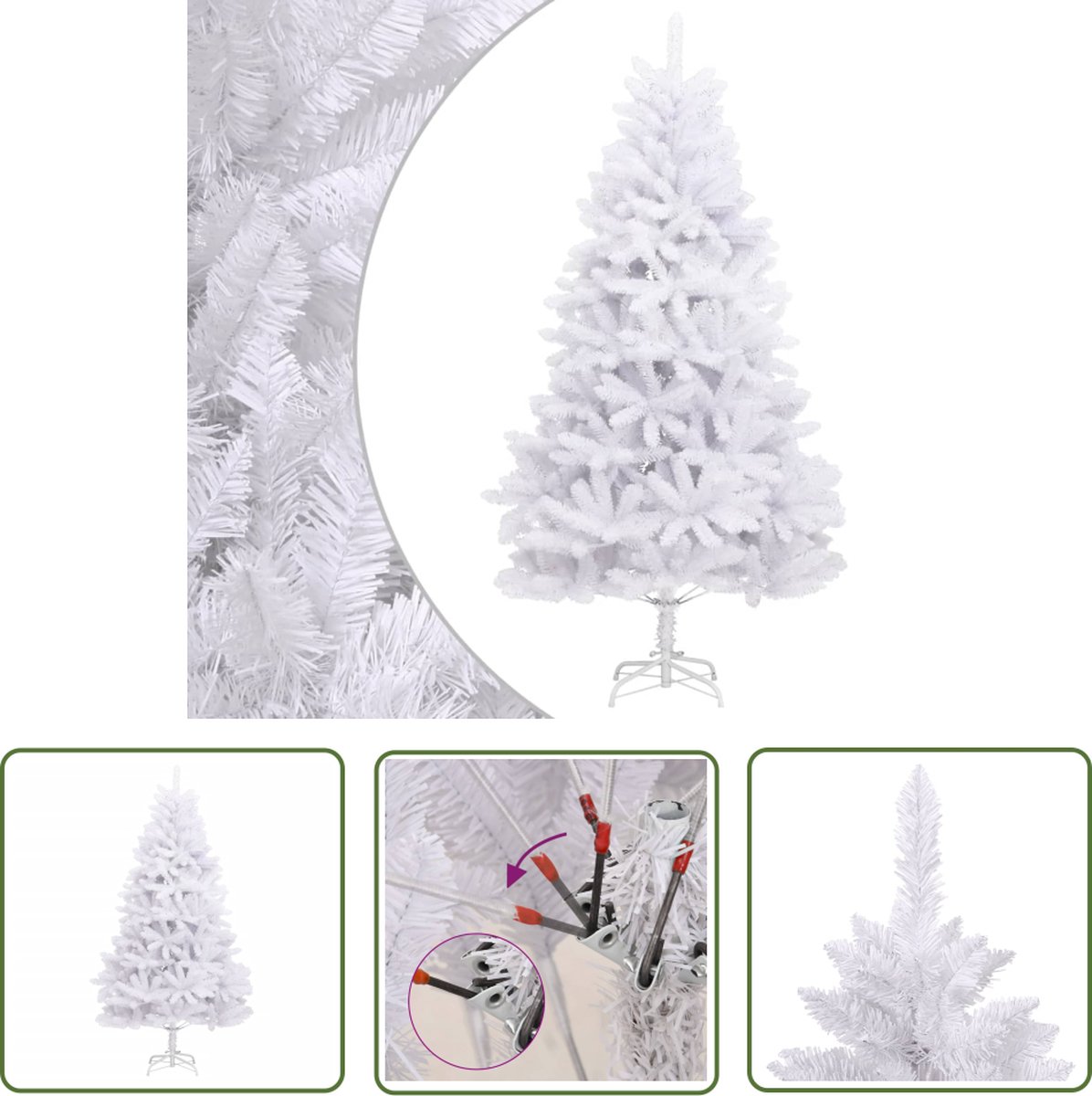 The Living Store Kunstkerstboom 240 cm Wit
