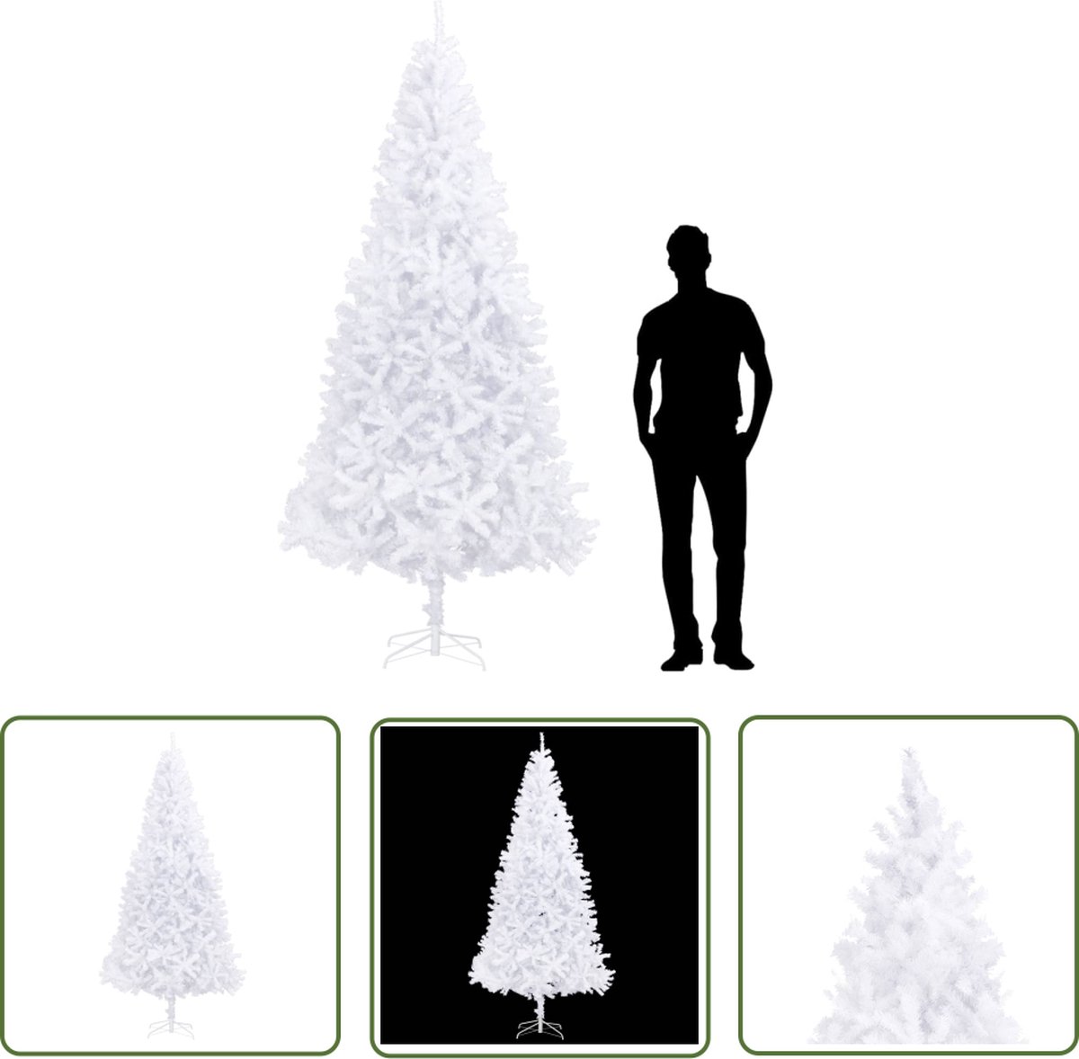 The Living Store Kunstkerstboom 300 cm Wit