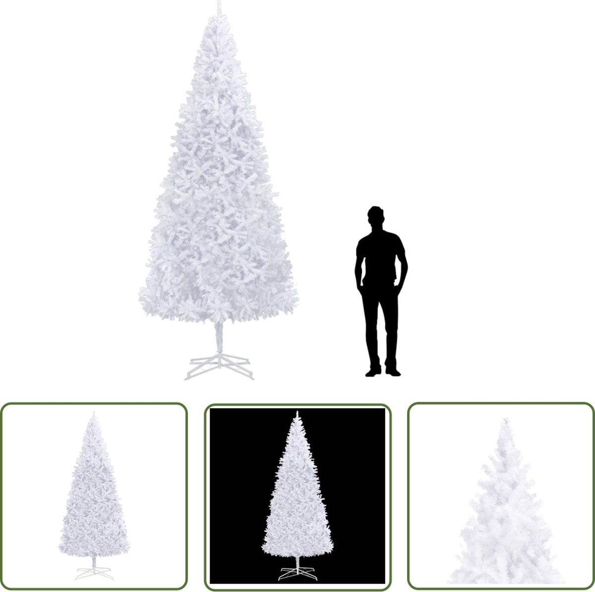 The Living Store Kunstkerstboom 400 cm wit