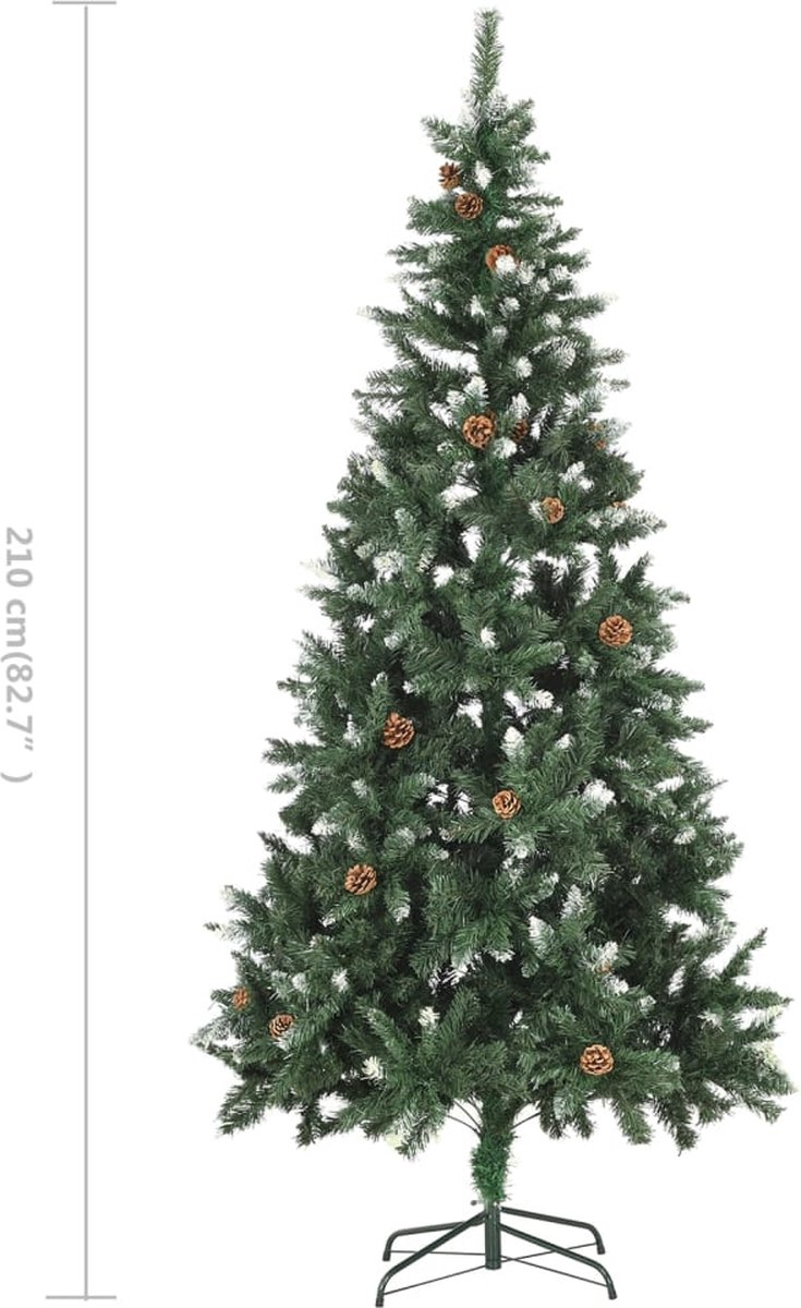 The Living Store Kunstkerstboom Dennenappels 210 cm