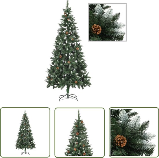 The Living Store Kunstkerstboom Dennenappels 210 cm