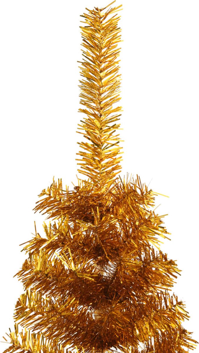 The Living Store Kunstkerstboom Half 120 cm Goud