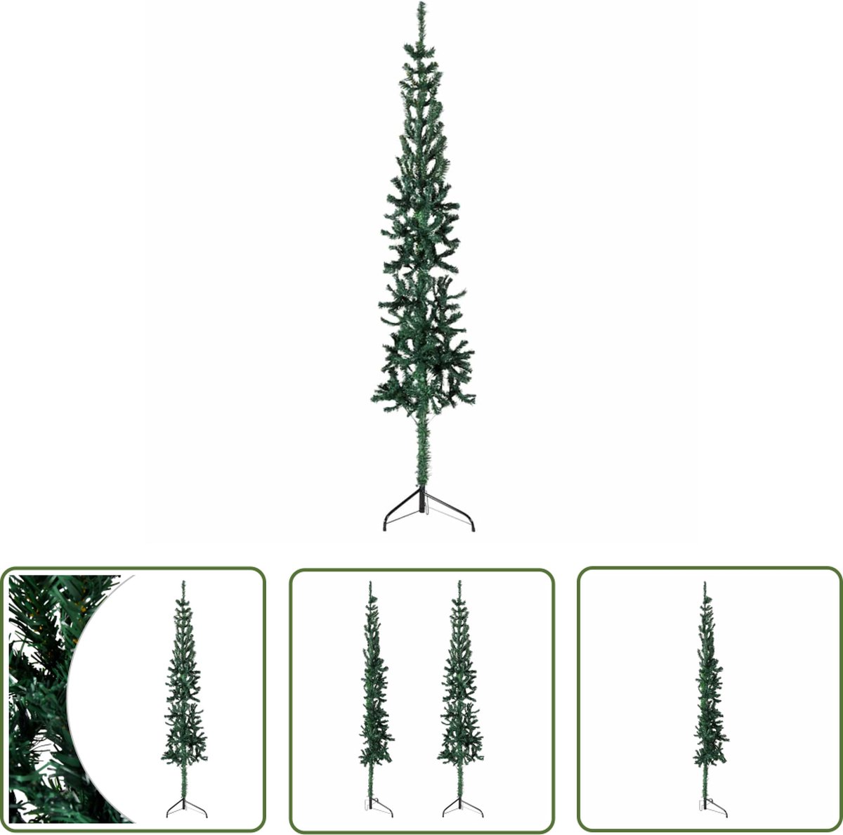 The Living Store Kunstkerstboom Half 120 cm Groen