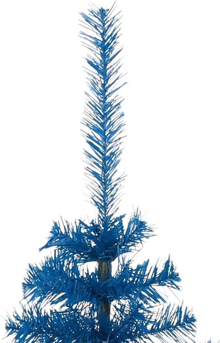 The Living Store Kunstkerstboom Half 120 cm PVC Blauw