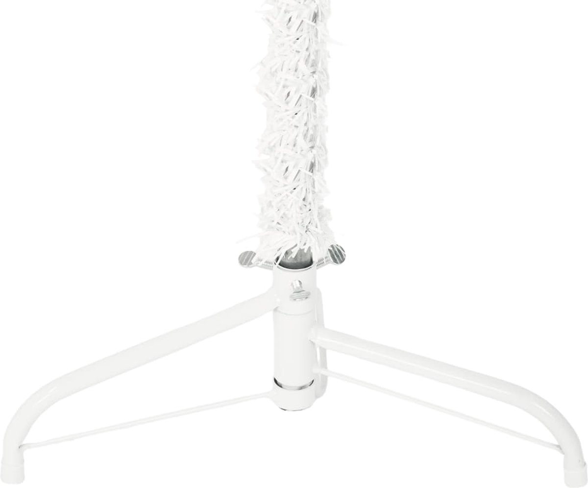 The Living Store Kunstkerstboom Half 120 cm Wit Smal