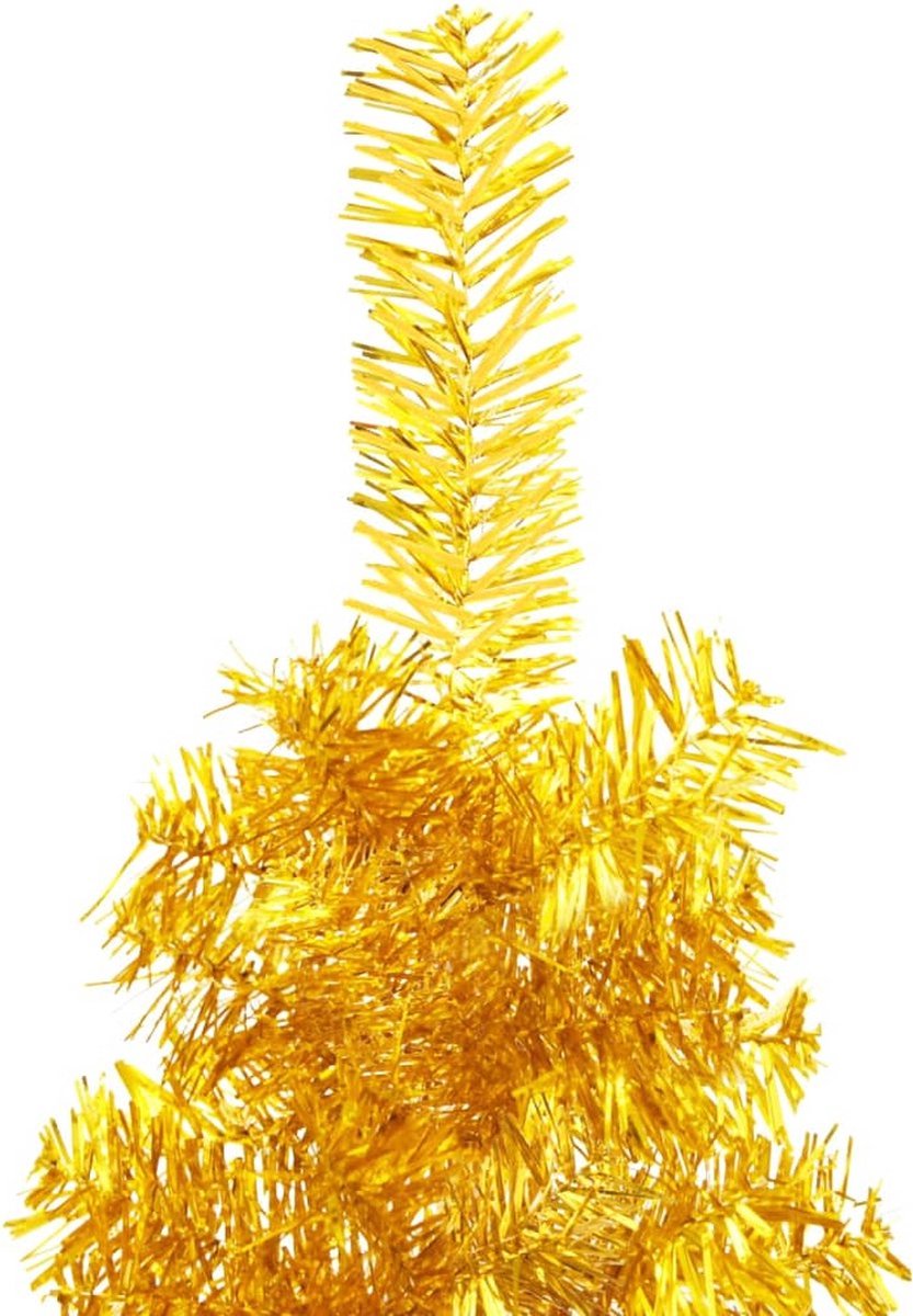 The Living Store Kunstkerstboom Half 150 cm Goud