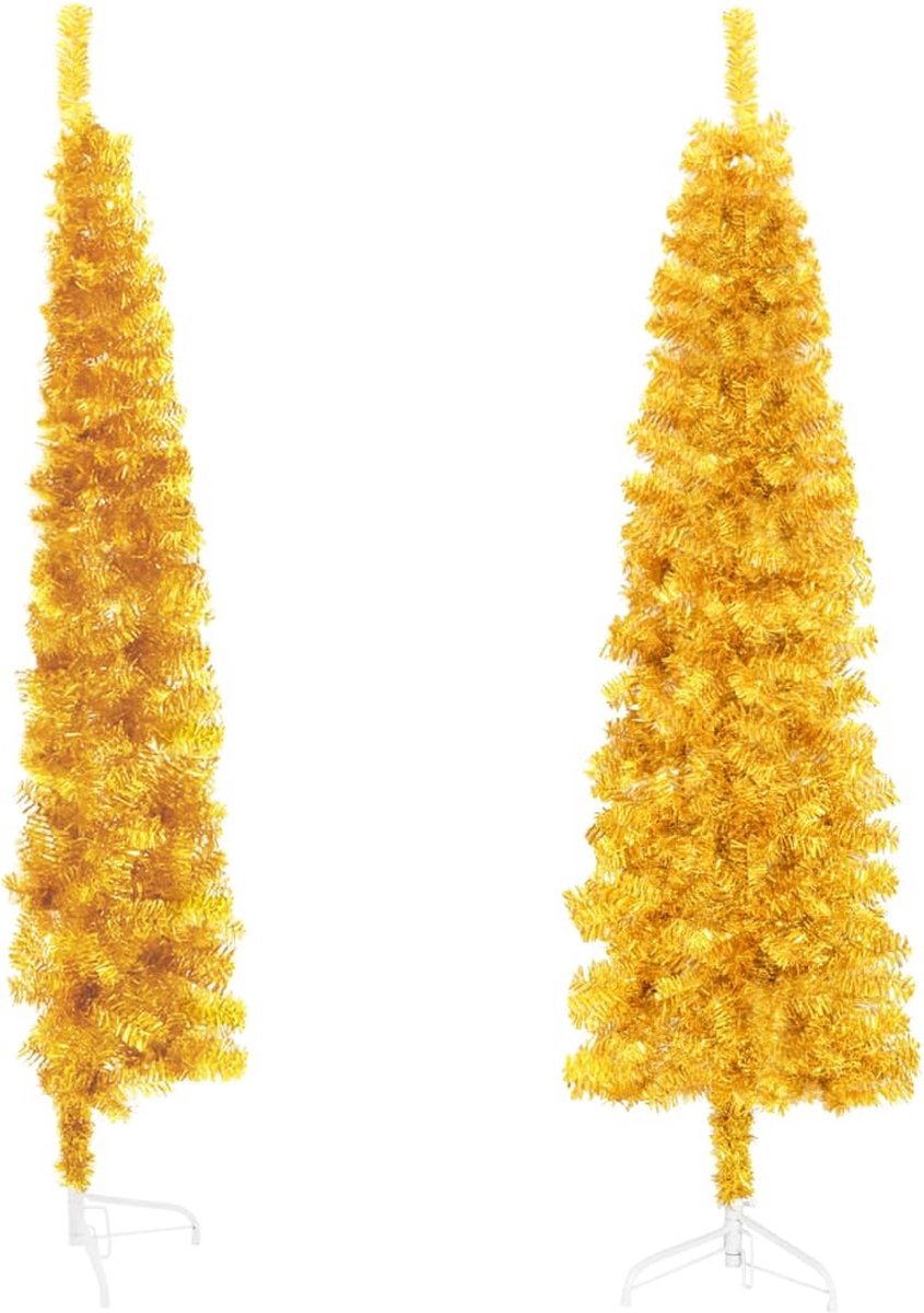 The Living Store Kunstkerstboom Half 150 cm Goud