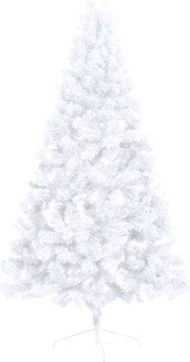 The Living Store Kunstkerstboom half 150 cm wit PVC