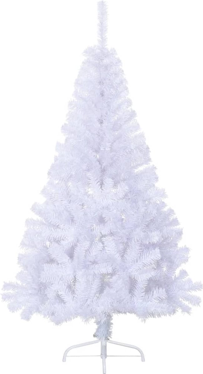 The Living Store Kunstkerstboom half 150 cm wit PVC
