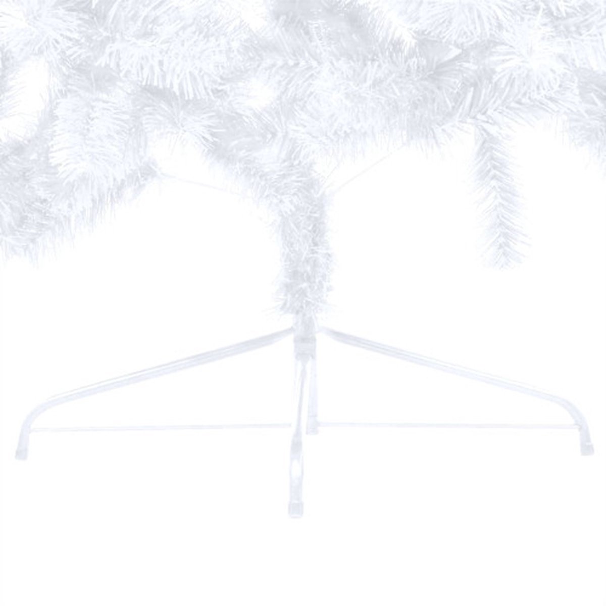The Living Store Kunstkerstboom half 150 cm wit PVC
