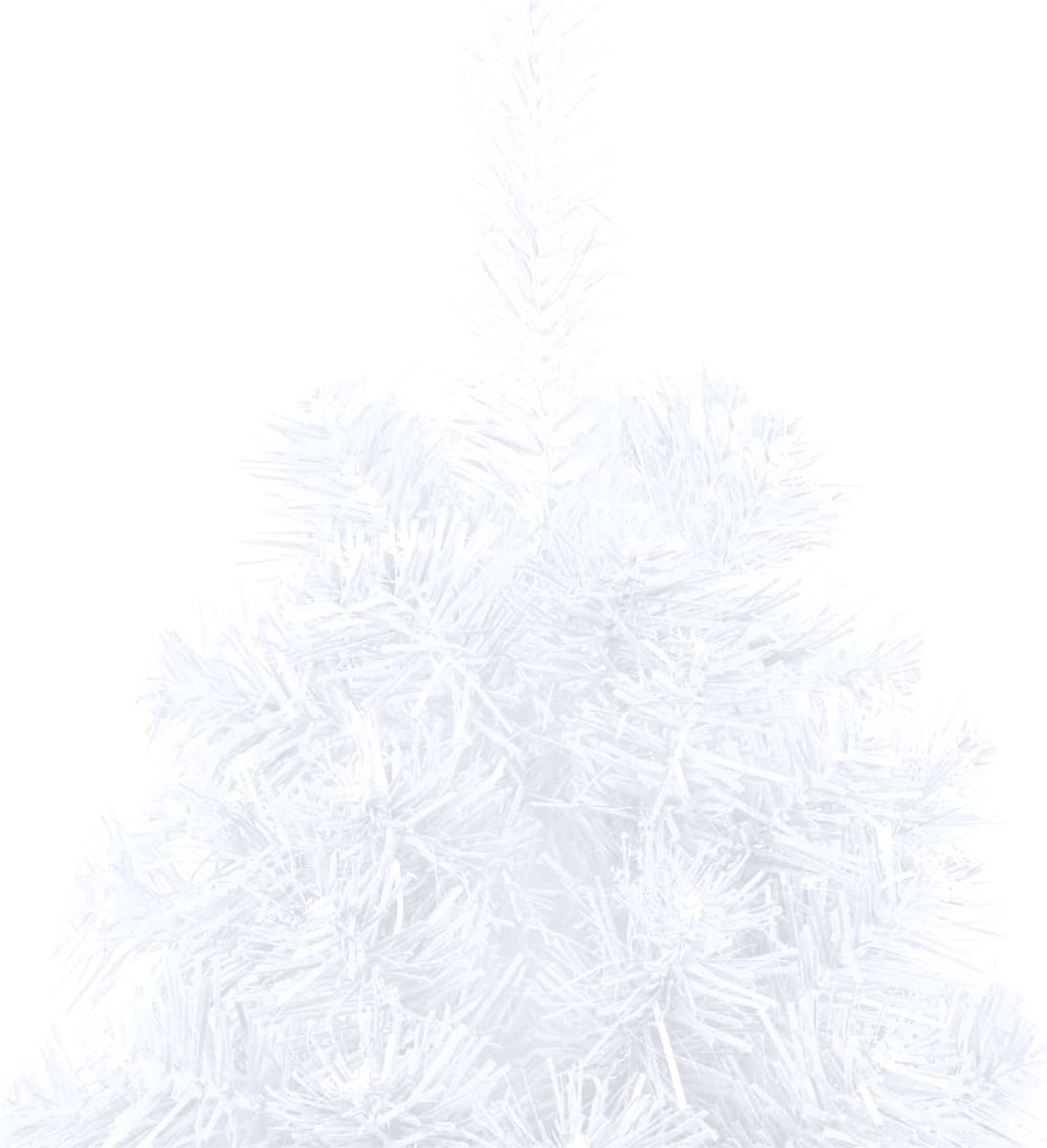 The Living Store Kunstkerstboom half 150 cm wit PVC