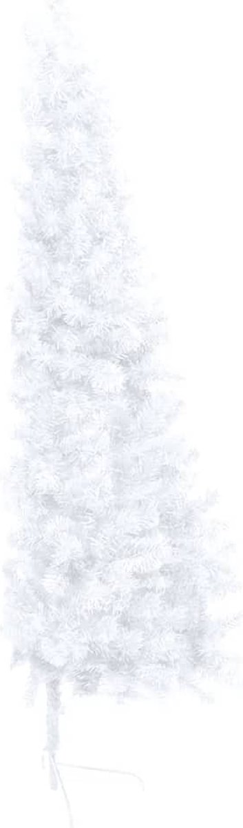 The Living Store Kunstkerstboom half 150 cm wit PVC