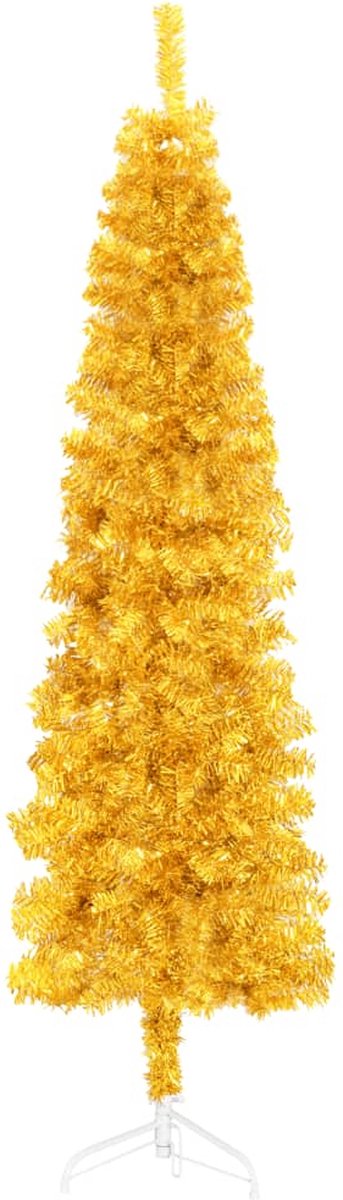 The Living Store Kunstkerstboom half 180 cm goudkleurig slim