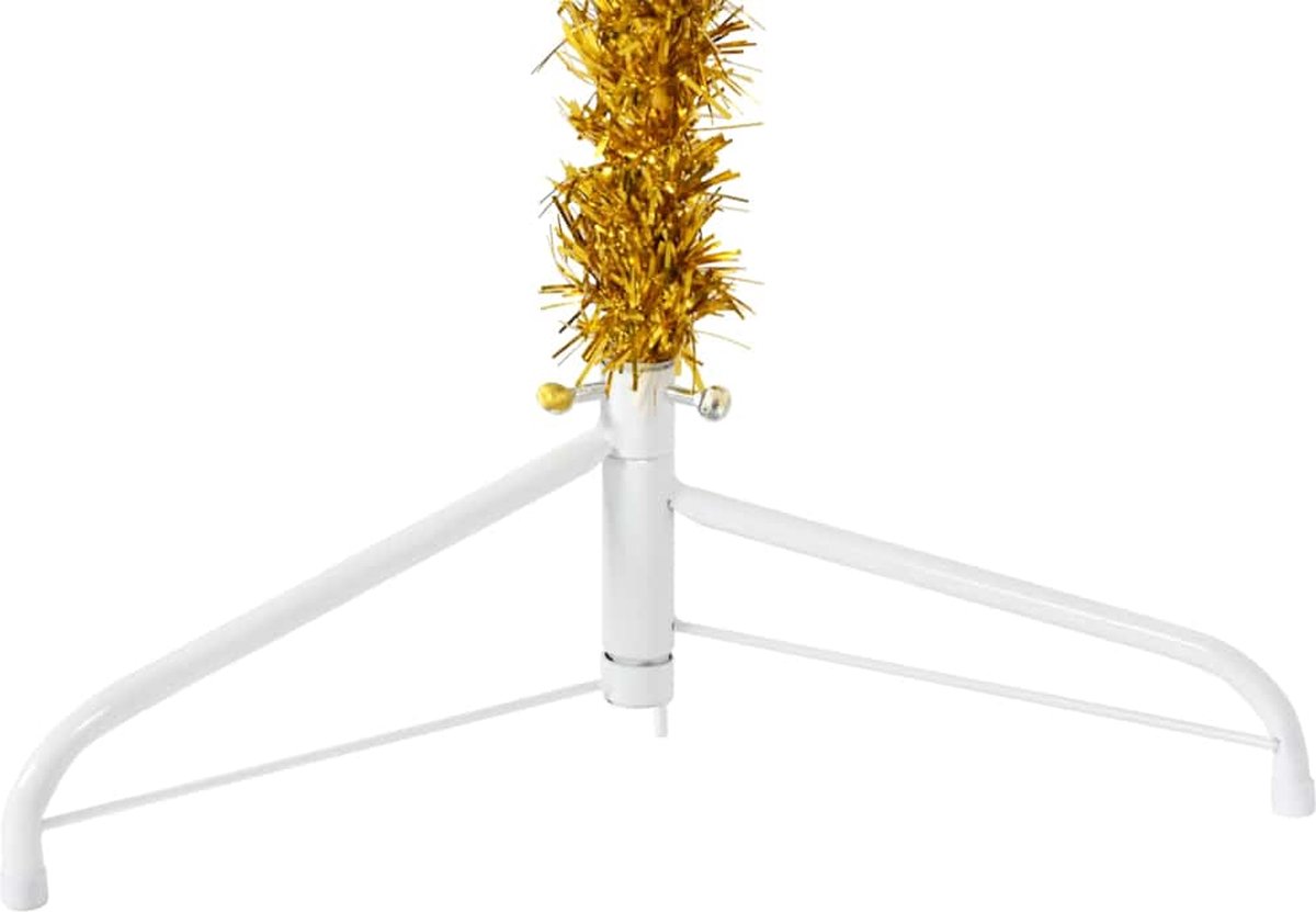 The Living Store Kunstkerstboom half 210 cm goud