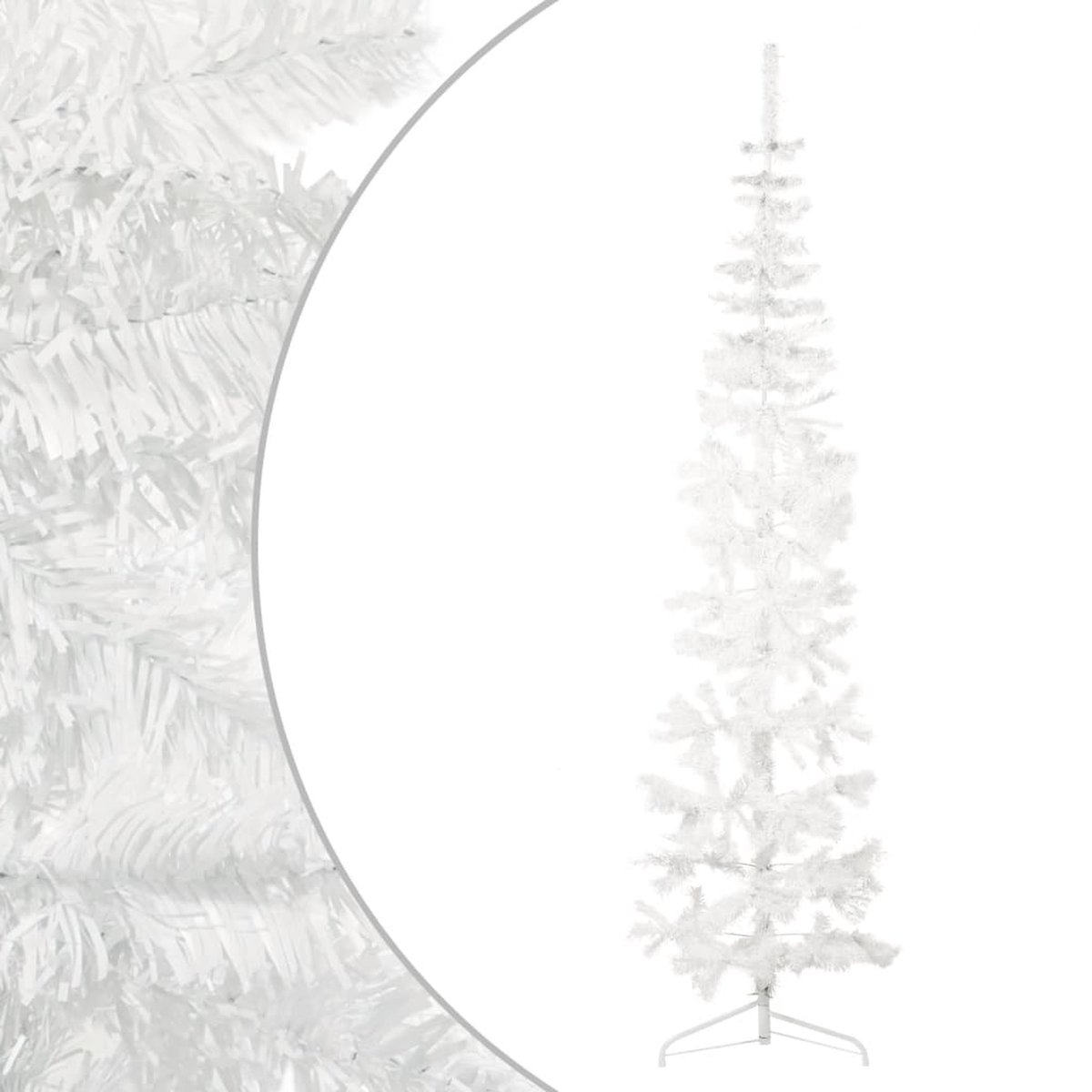 The Living Store Kunstkerstboom half 240 cm wit