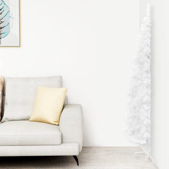The Living Store Kunstkerstboom half 240 cm wit