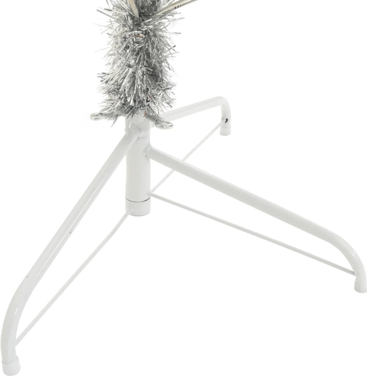 The Living Store Kunstkerstboom Half 240 cm Zilverkleurig