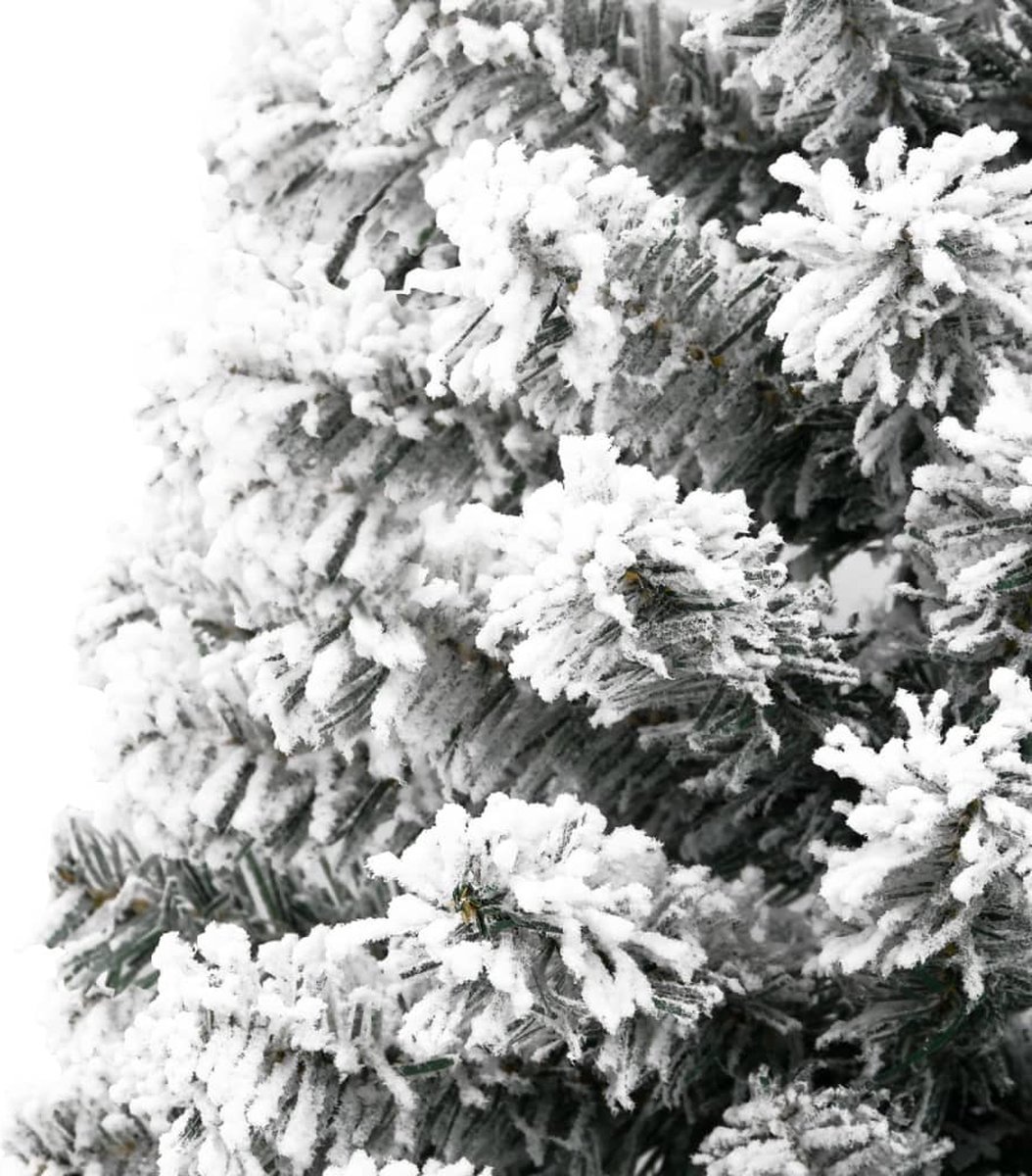 The Living Store Kunstkerstboom half met sneeuw smal 180 cm