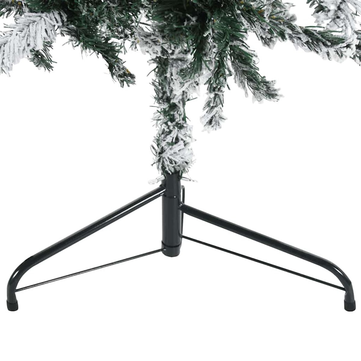The Living Store Kunstkerstboom half met sneeuw smal 180 cm
