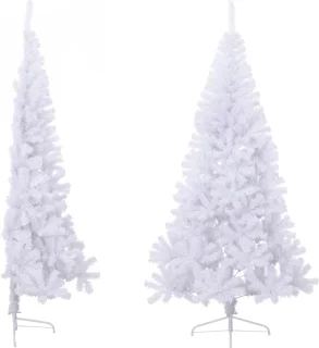 The Living Store Kunstkerstboom Half Rond 240 cm PVC Groen