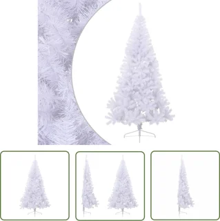 The Living Store Kunstkerstboom Half Rond 240 cm PVC Groen