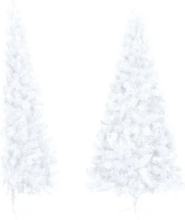 The Living Store Kunstkerstboom Half Rond 240 cm PVC Groen