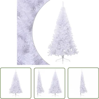 The Living Store Kunstkerstboom Half Rond 240 cm PVC Groen