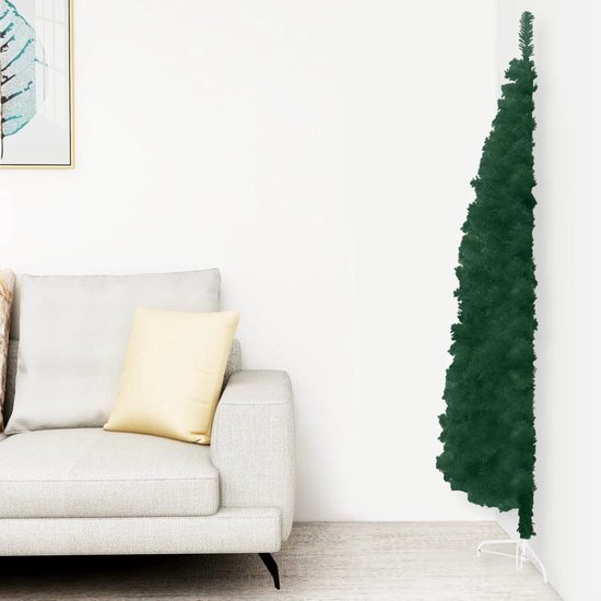 The Living Store Kunstkerstboom half smal 150 cm groen