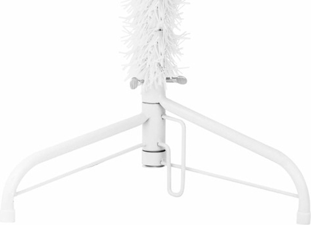 The Living Store Kunstkerstboom Half Smal 210 cm Wit