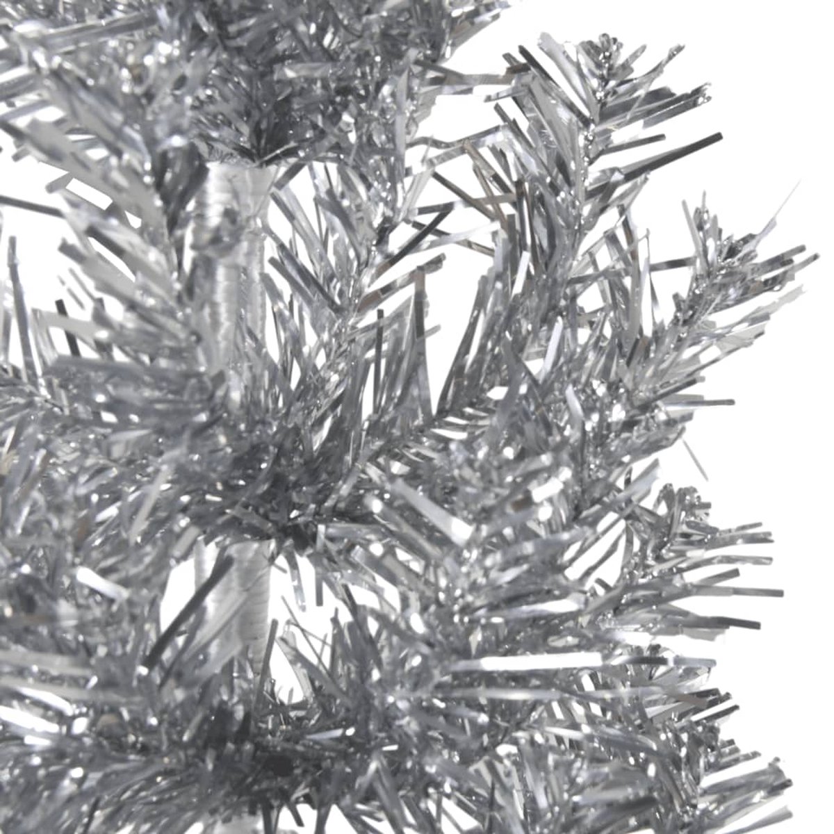 The Living Store Kunstkerstboom half smal 210 cm zilver