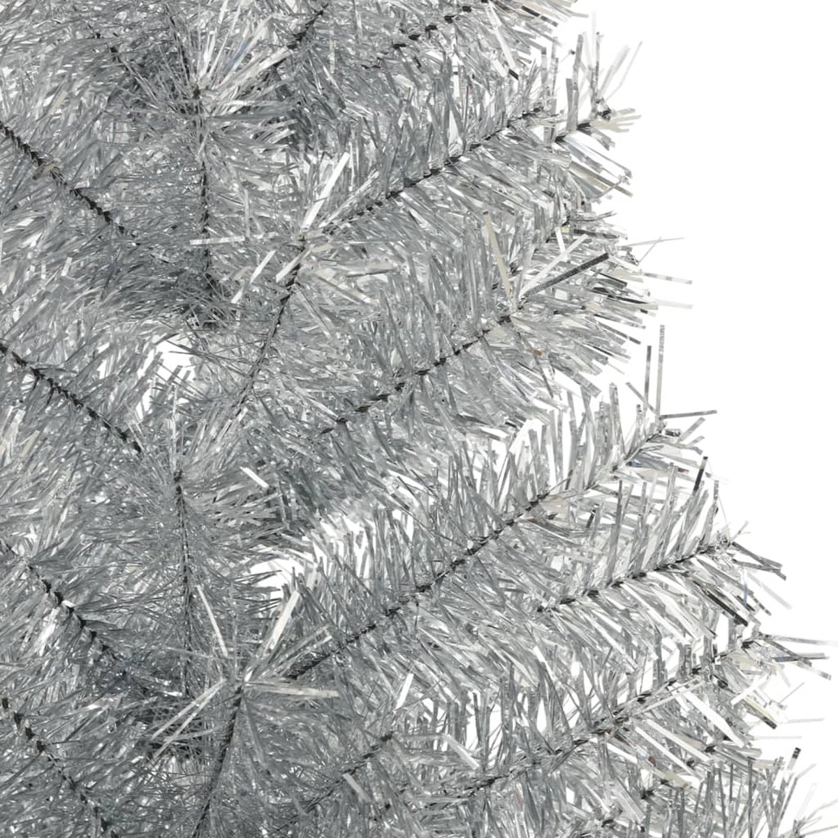The Living Store Kunstkerstboom Halve 180 cm Zilver