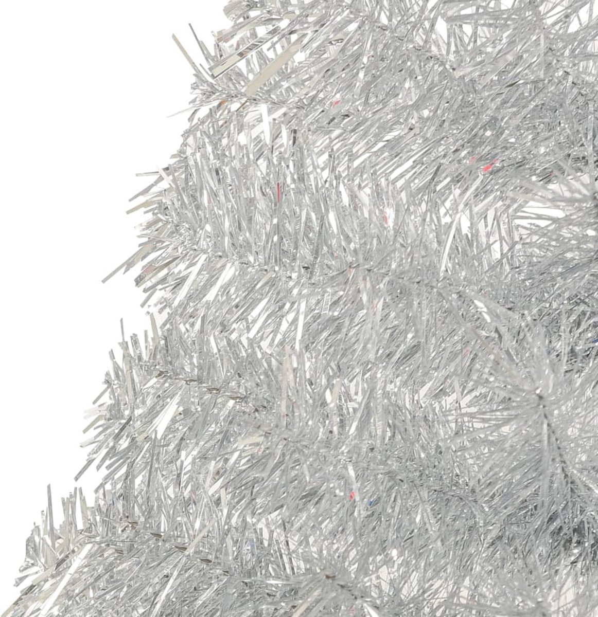 The Living Store Kunstkerstboom Halve 180 cm Zilver