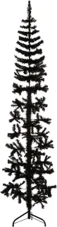 The Living Store Kunstkerstboom Halverend 180 cm Zwart
