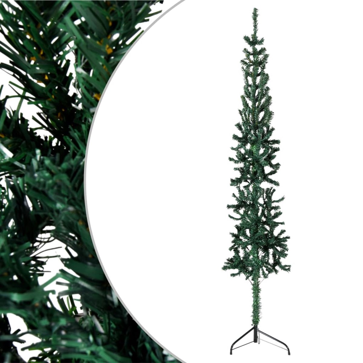 The Living Store Kunstkerstboom Halverende 240 cm Groen