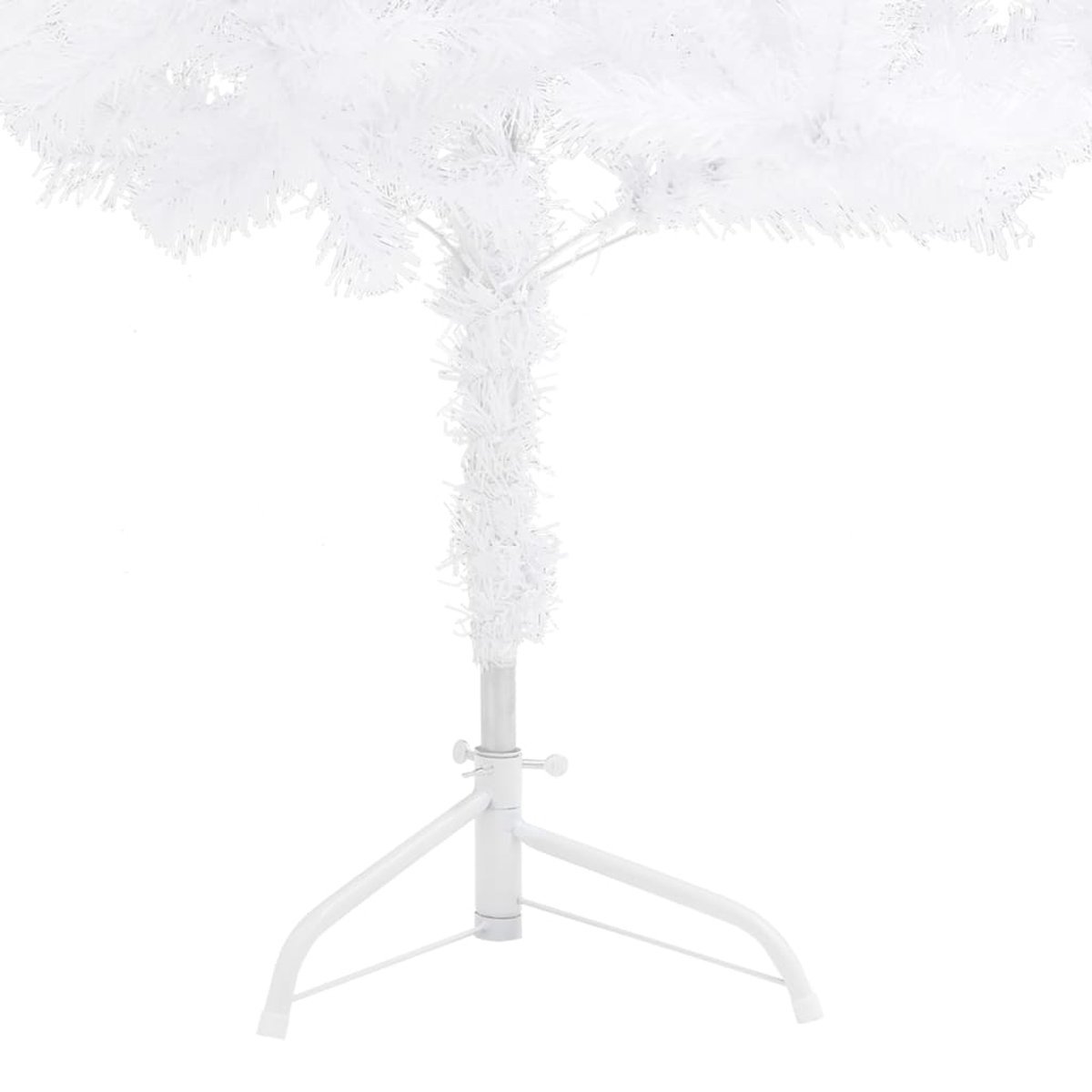 The Living Store Kunstkerstboom hoek 240 cm PVC wit