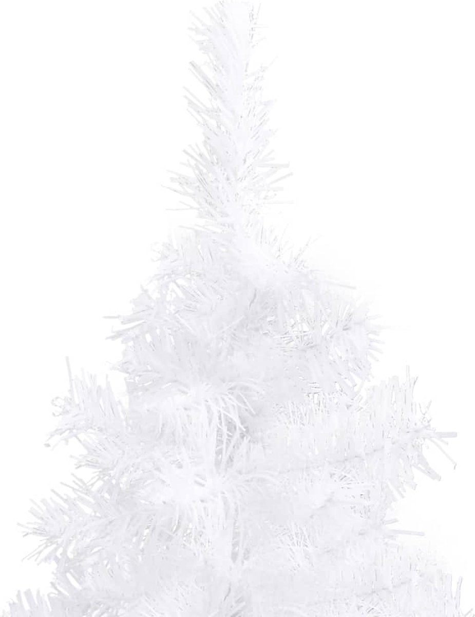 The Living Store Kunstkerstboom hoek 240 cm PVC wit