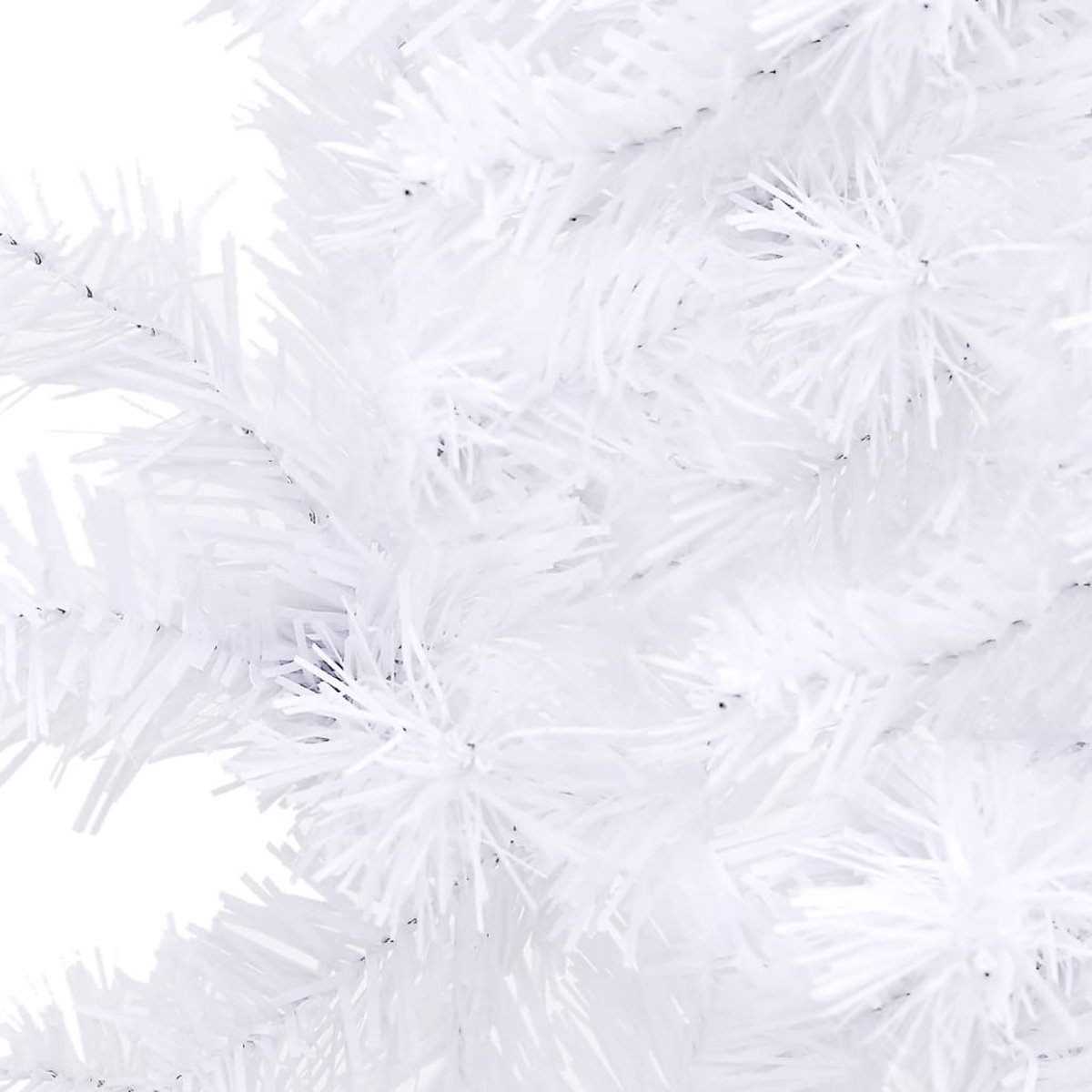 The Living Store Kunstkerstboom hoek 240 cm PVC wit