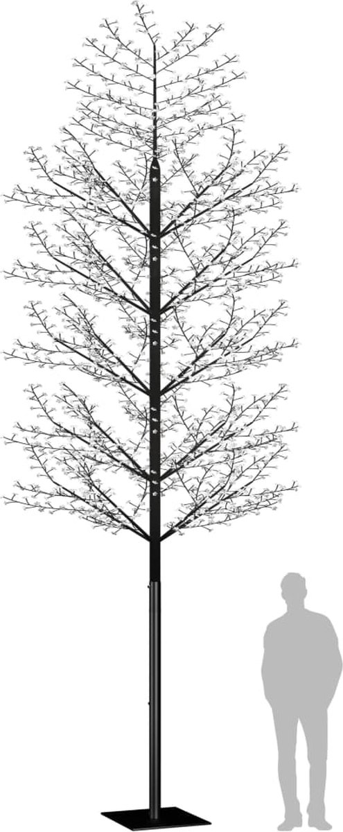 The Living Store Kunstkerstboom Kersenbloesem 500 cm LED blauw