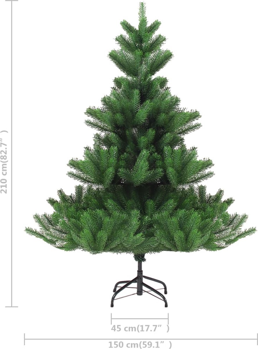 The Living Store Kunstkerstboom Nordmann 210 cm groen