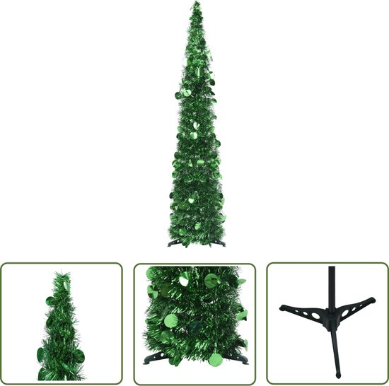 The Living Store Kunstkerstboom Pop-up 120 cm Groen