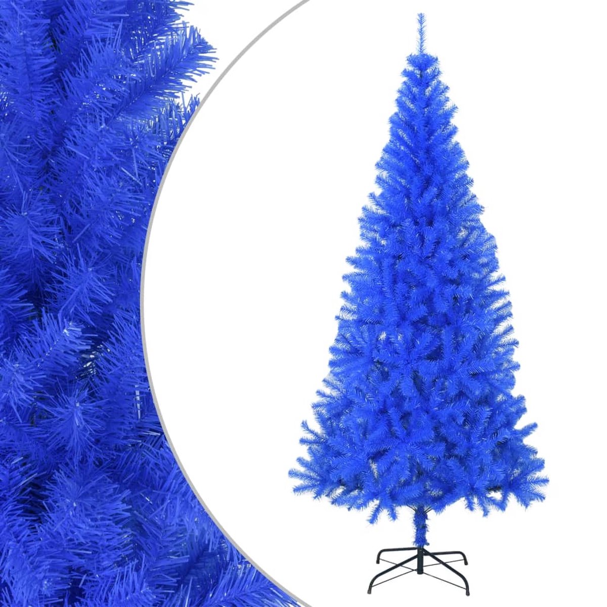 The Living Store Kunstkerstboom PVC 210 cm blauw