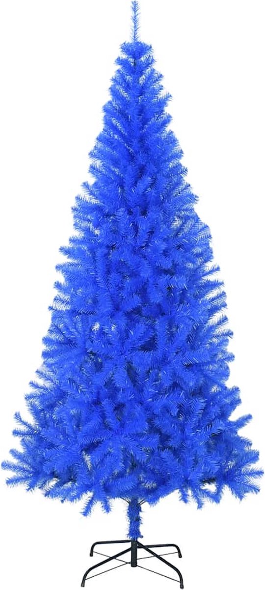 The Living Store Kunstkerstboom PVC 210 cm blauw