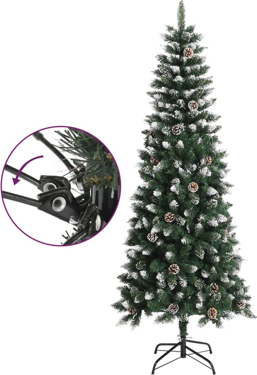 The Living Store Kunstkerstboom PVC 210 cm groen