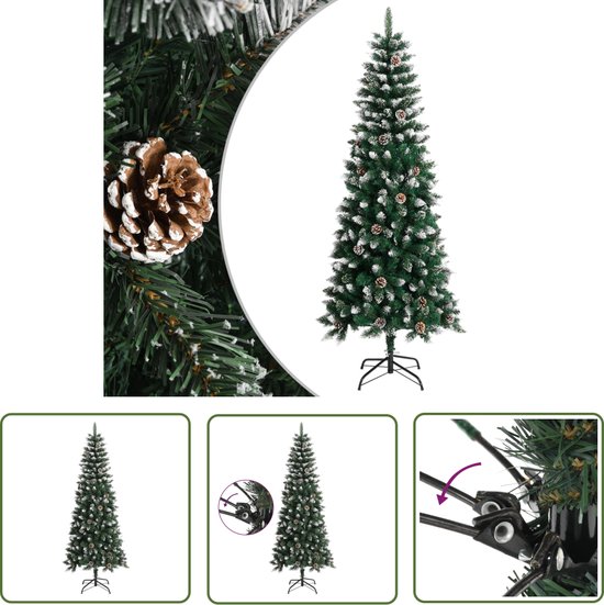 The Living Store Kunstkerstboom PVC 210 cm groen